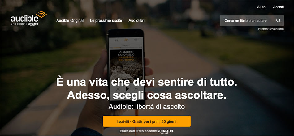 audible home page audible home page
