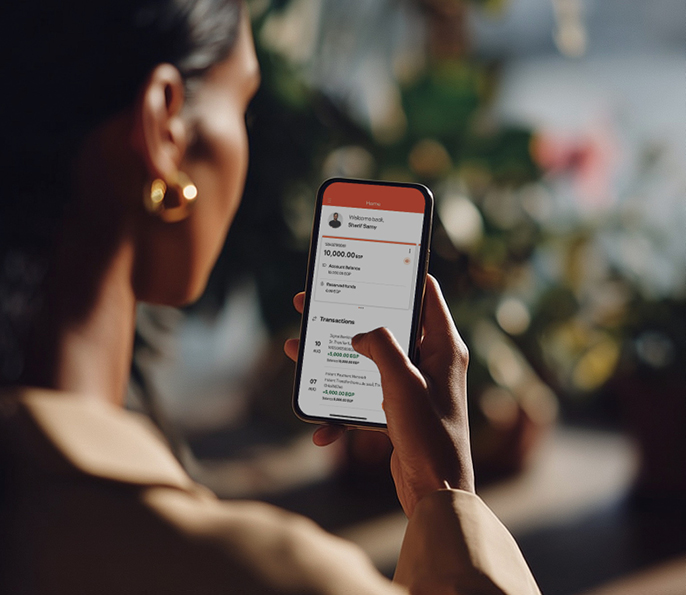 تطبيق الموبايل والإنترنت البنكي