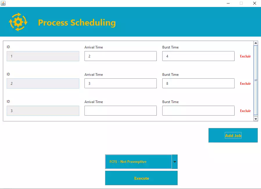 Projeto de Alexander - Proccess Scheduling