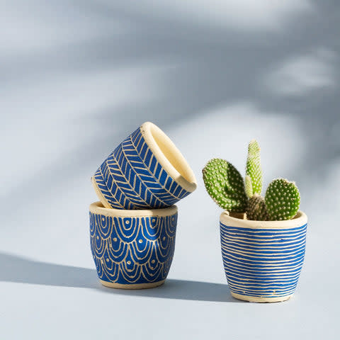 Mini Cement Pots - set of 3