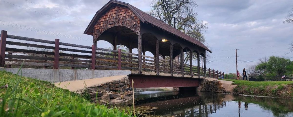 The covered bridge atBear Creek Park