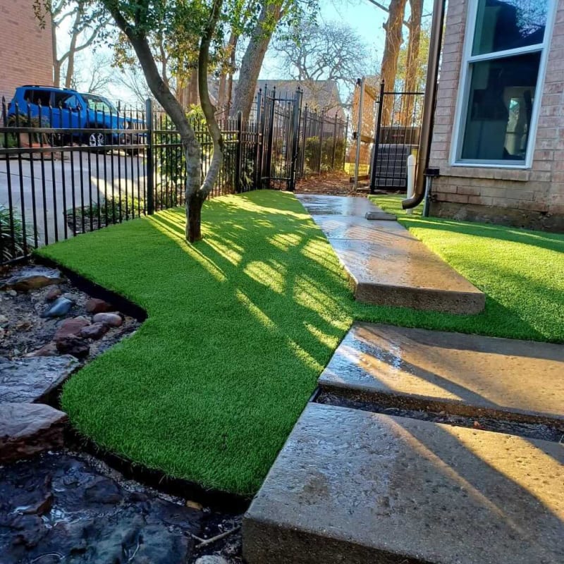 Artificial turf, after installation