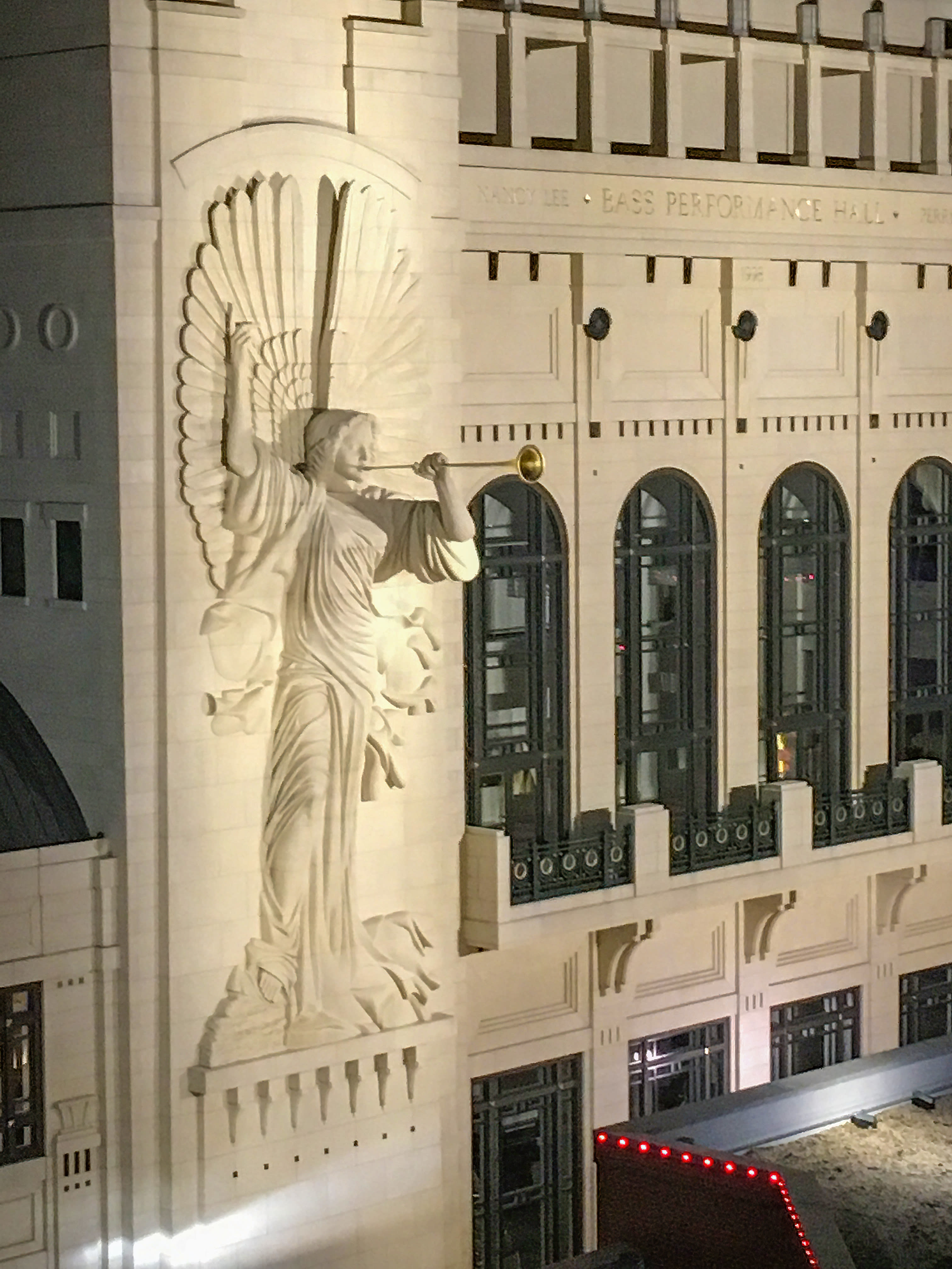 Bass Hall at night