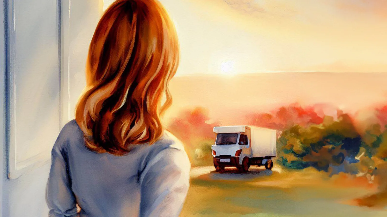 Watching the white box truck for our daughter Fort Worth Move