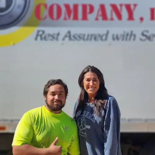 Happy and secured moving customer