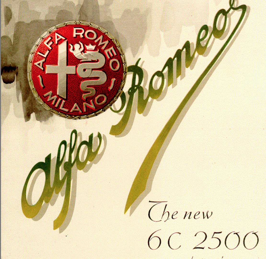 Alfa Romeo 6C 2500 brochure