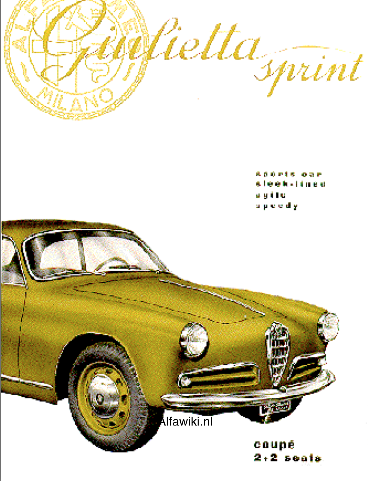 Alfa Romeo Giulietta Sprint brochure
