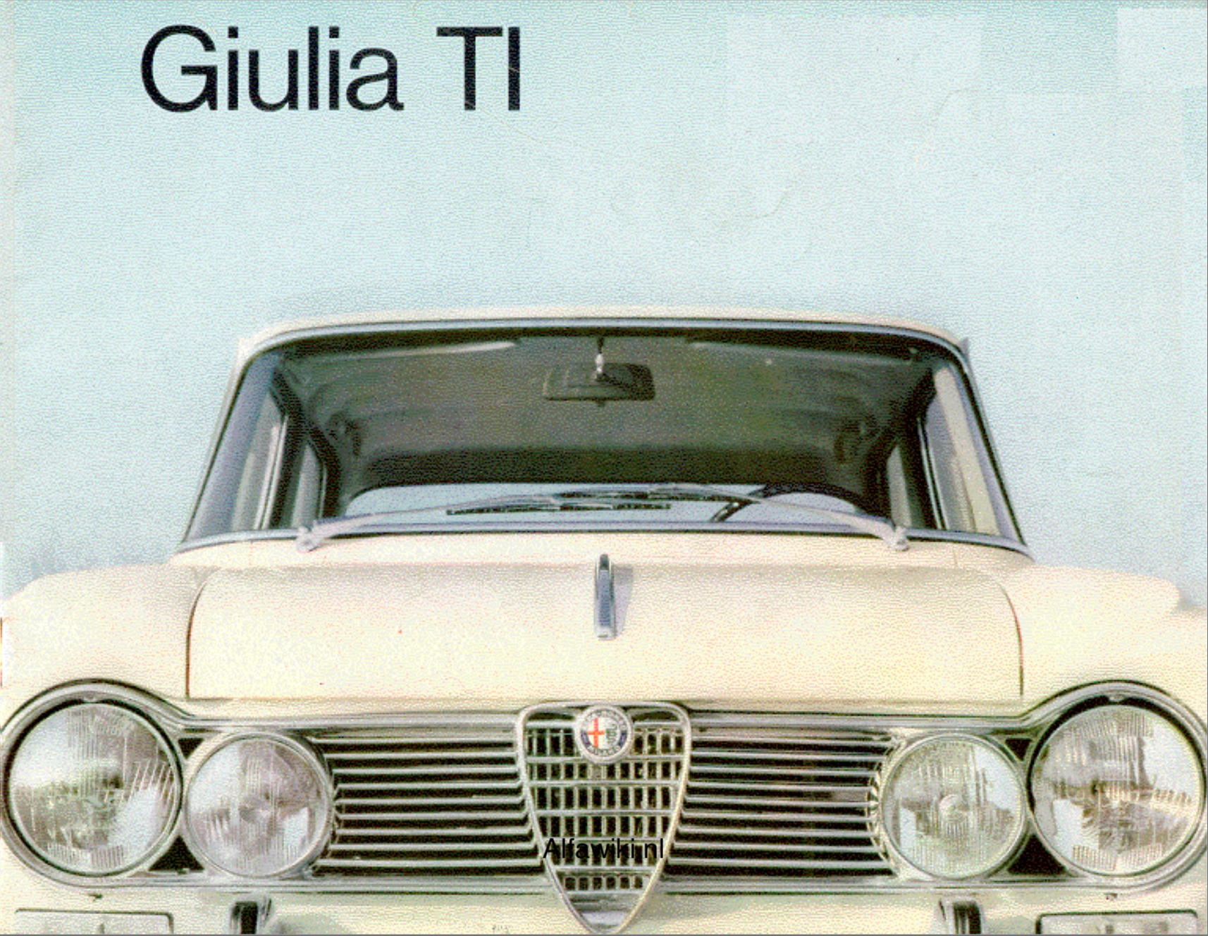 Alfa Romeo Giulia TI brochure