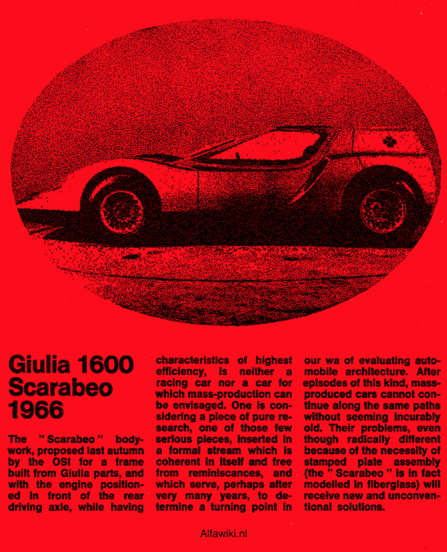 Alfa Romeo Giulia 1600 Scarabeo flyer