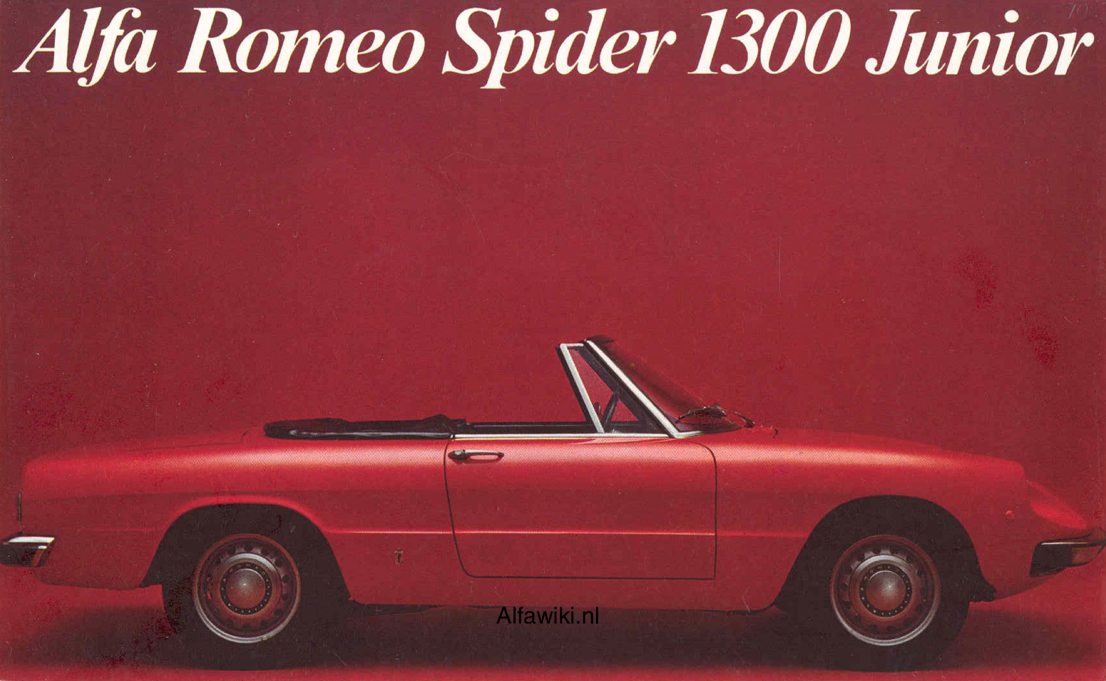 Alfa Romeo Spider Junior brochure