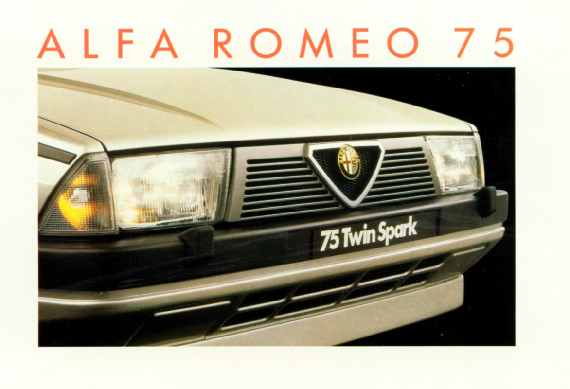 Alfa Romeo 75 brochure