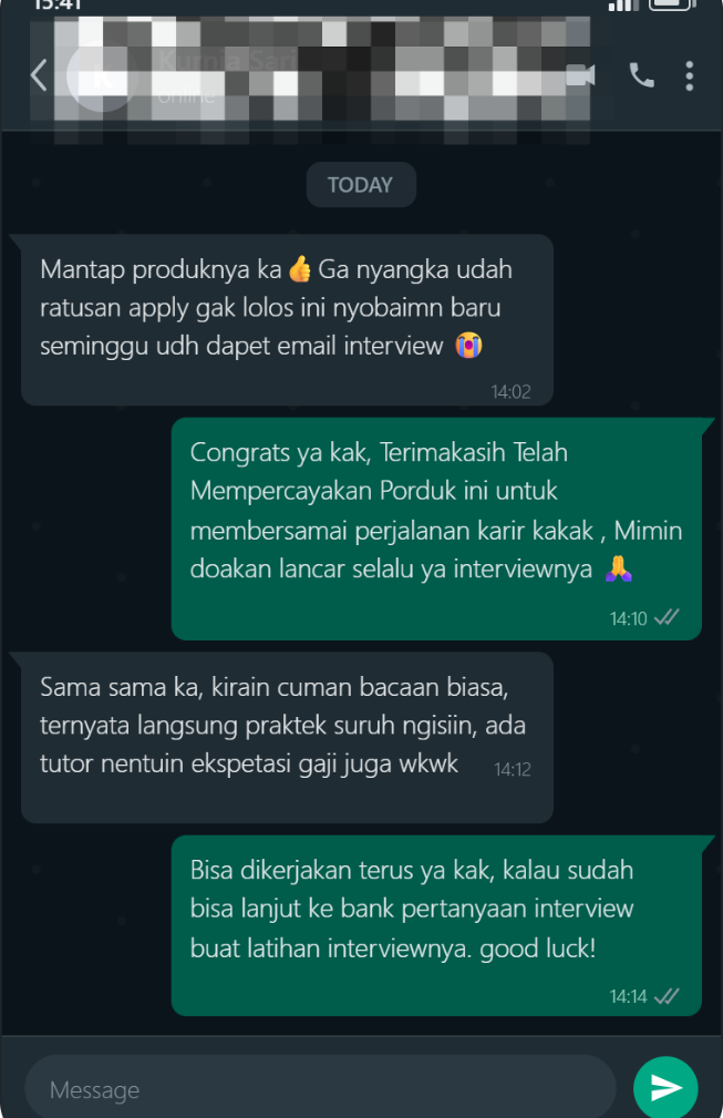 Seminggu pakai Career System, mulai dapat email interview.