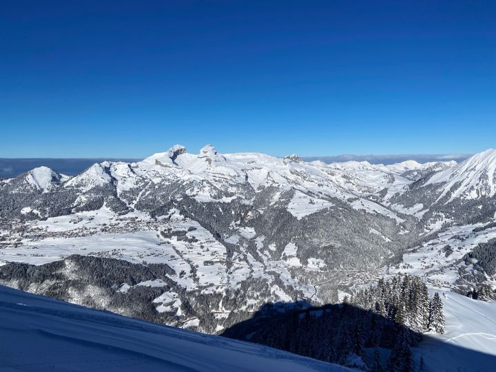 View towards Leysin from the Petit Chamossaire