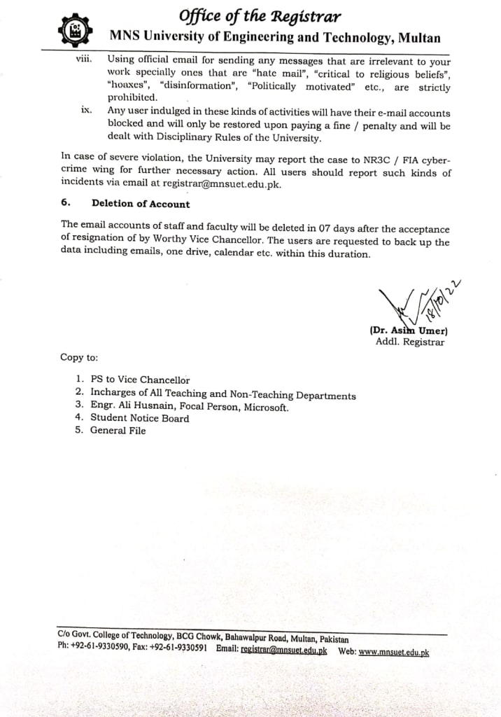 University of Lahore on X: 17. In continuation of point 8 above please  find our official notification on the semester freeze. #DigitalPakistan  16/x  / X