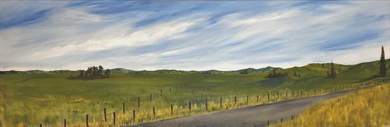 Wairarapa; Distant Hills with Long Plains