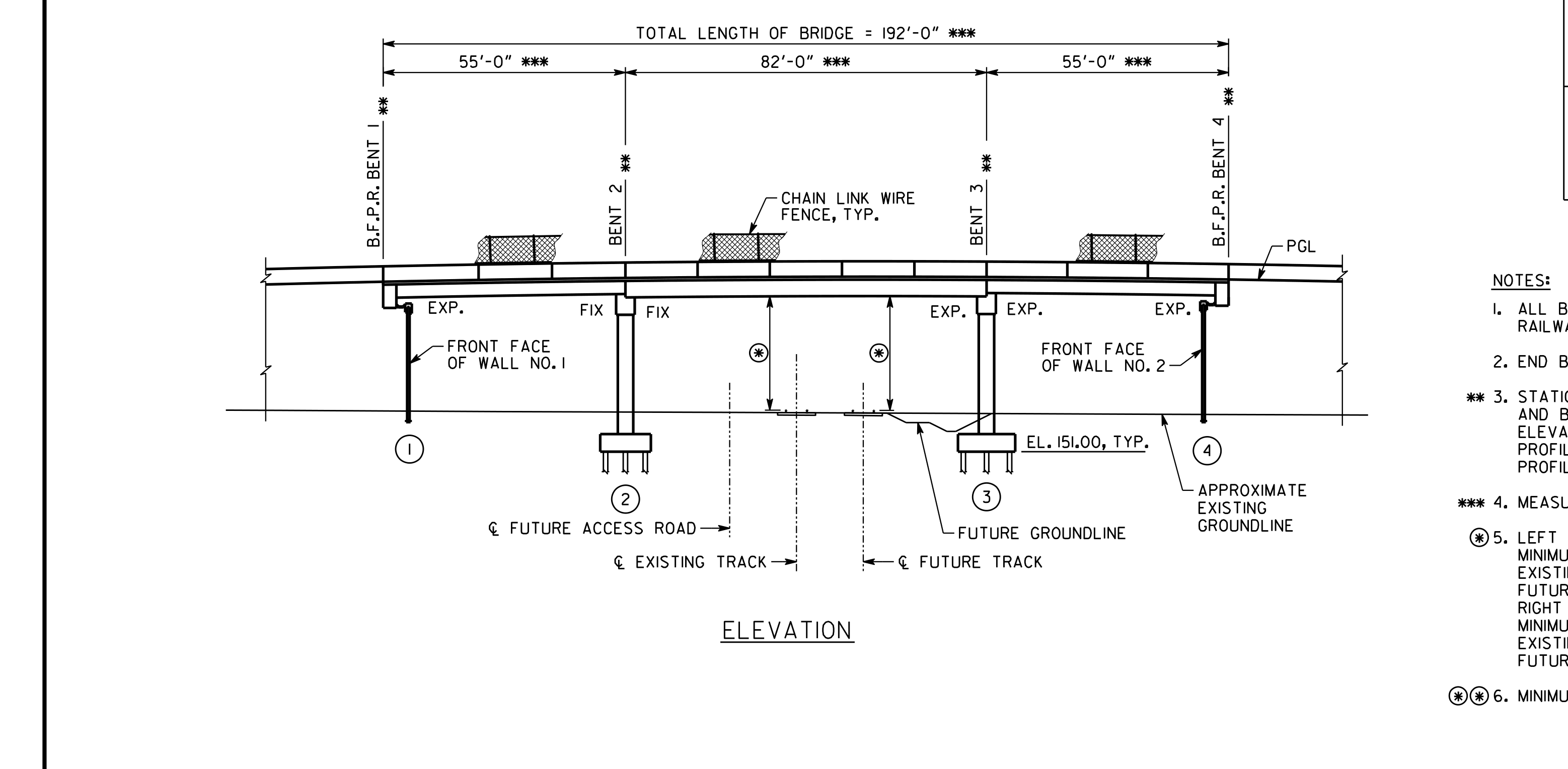 Bridge Girder Spans And Bents
