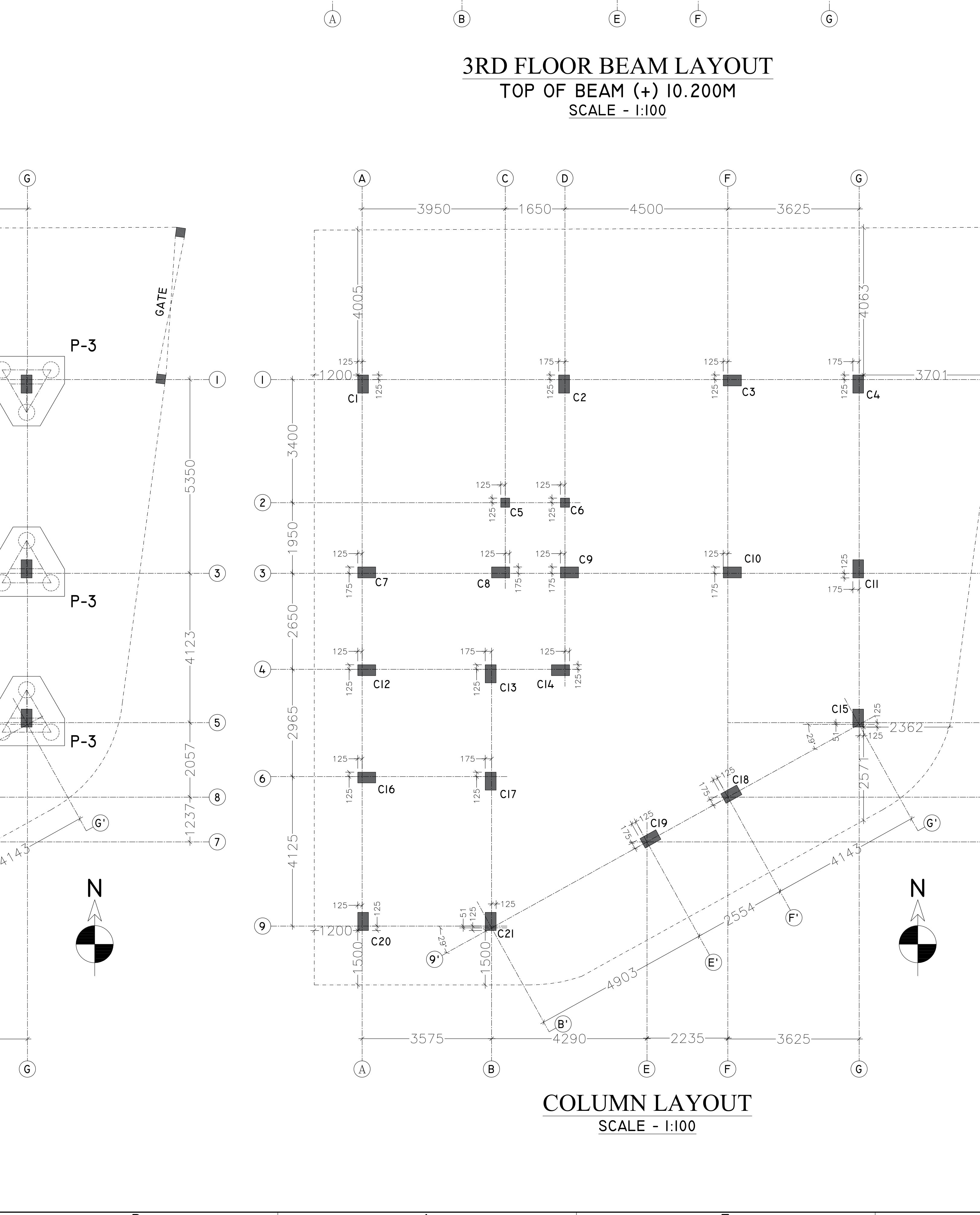 Column And Beam Layout