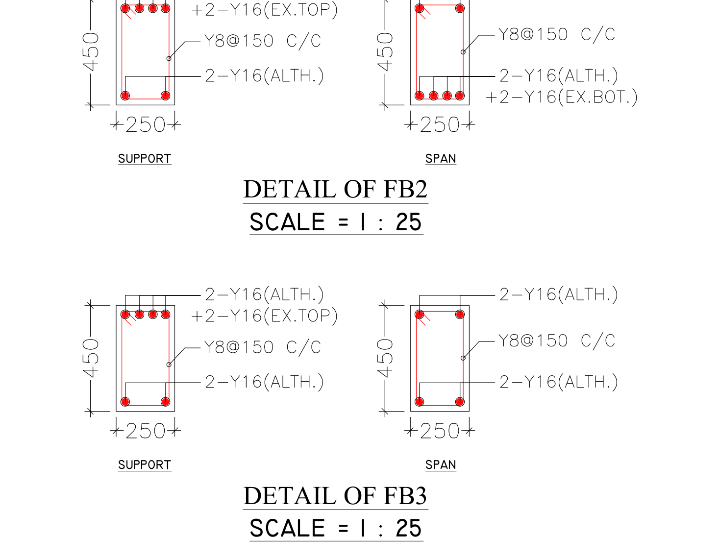 Floor Beam Reinforcement Details