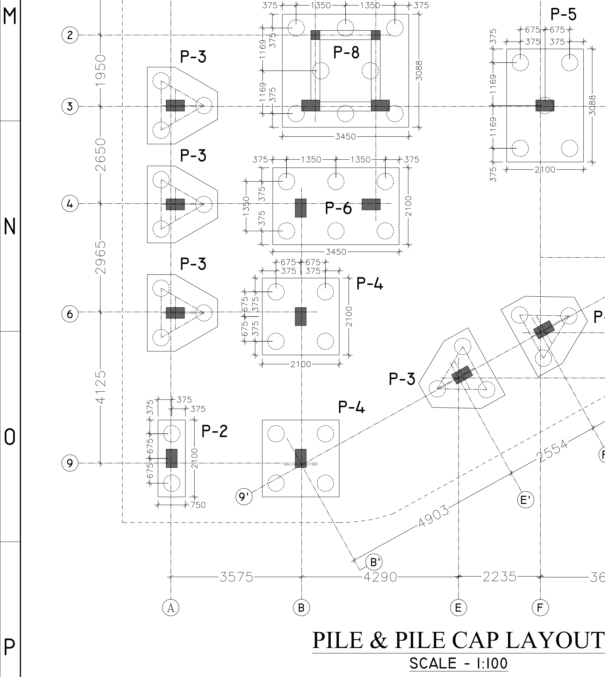 Pile And Pile Cap Layout