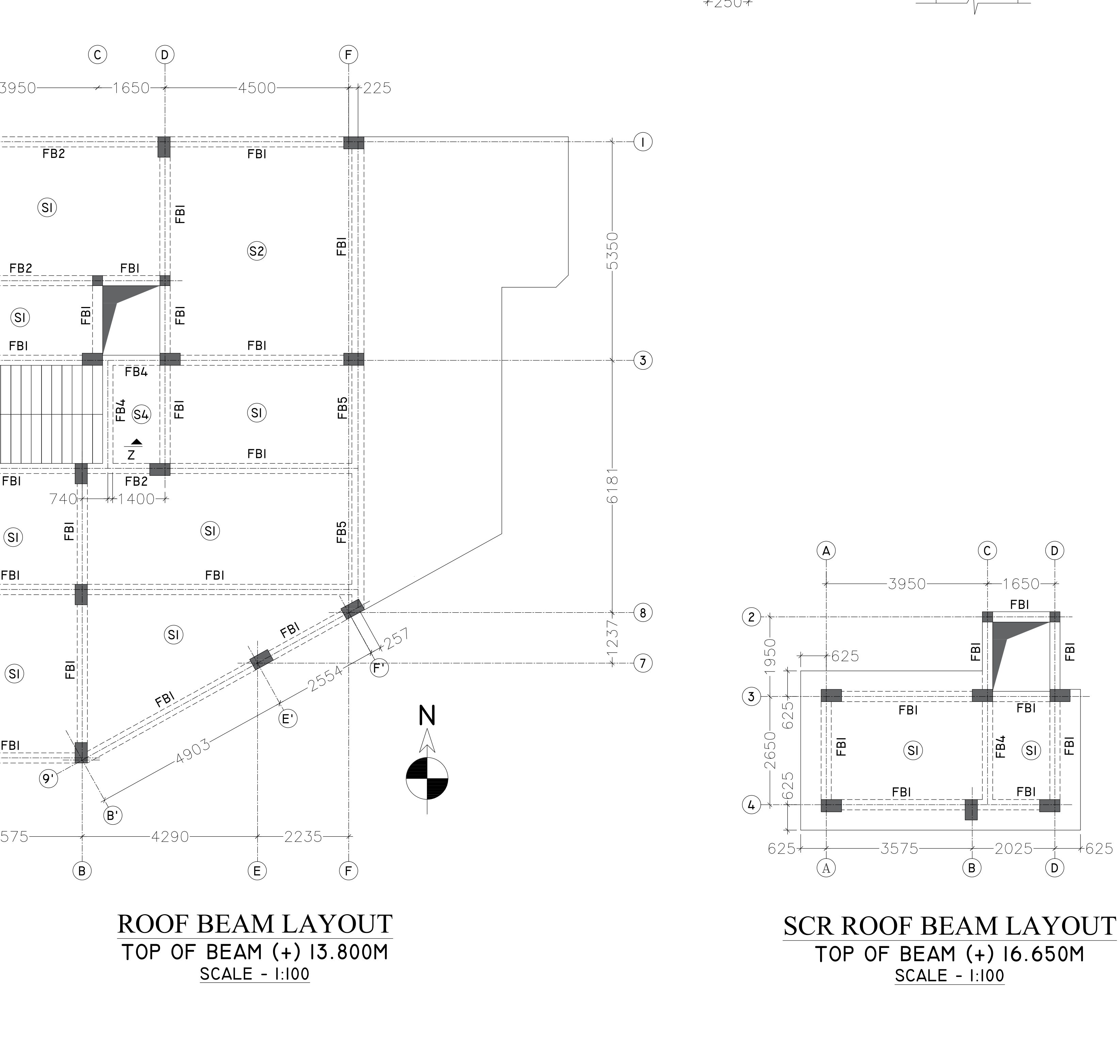Roof Beam Layout