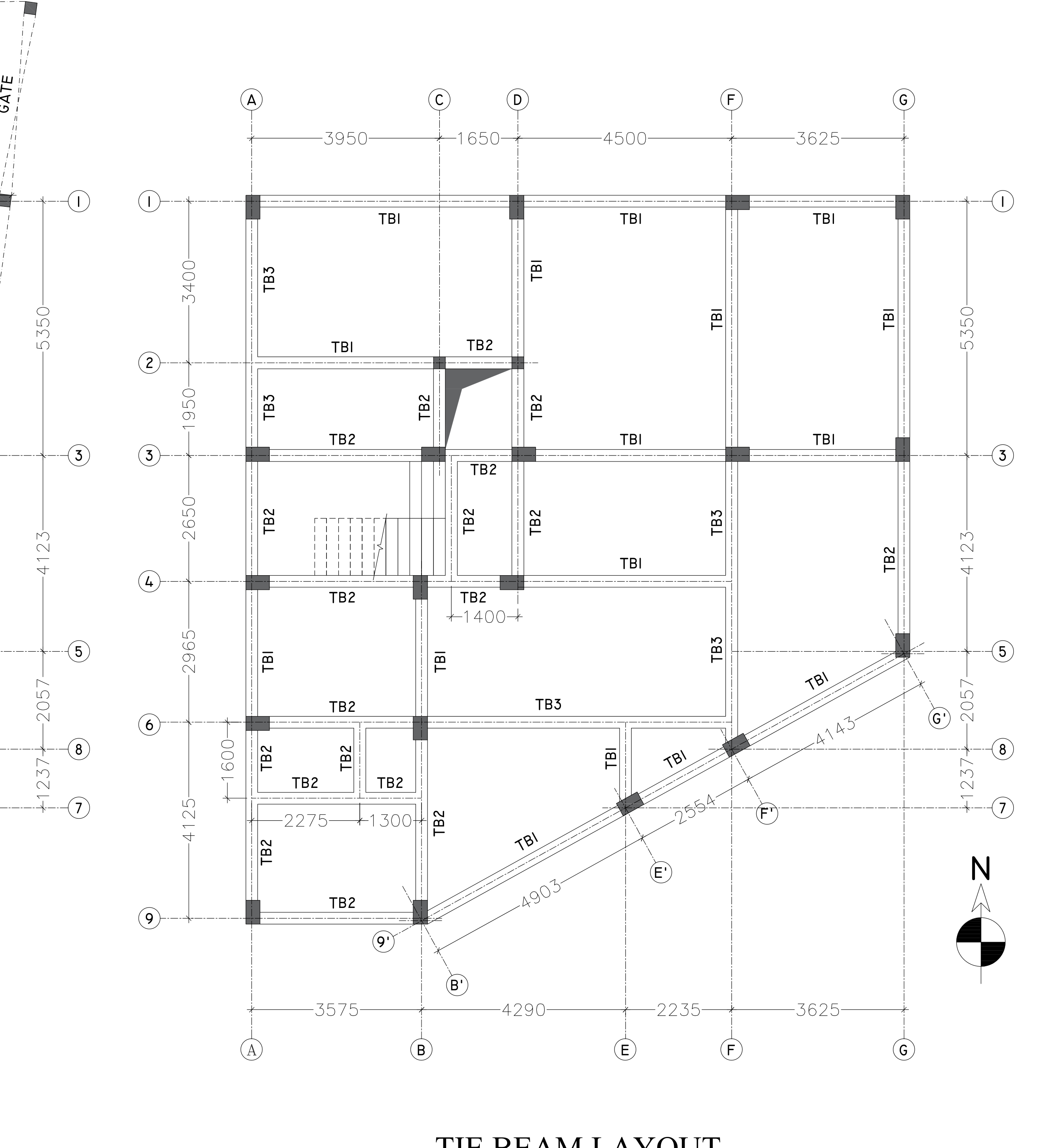 Tie Beam Layout