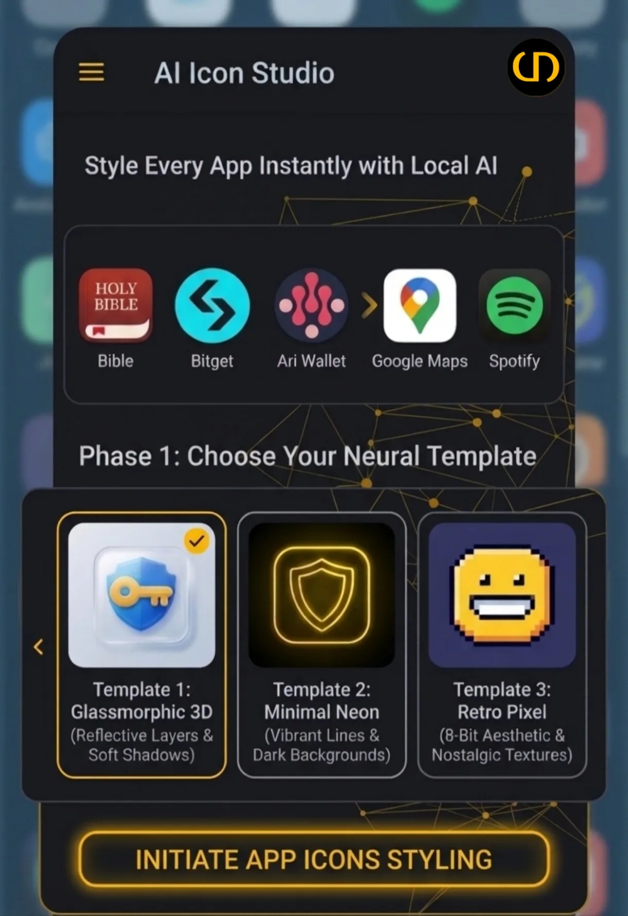 ai app icon styling system
