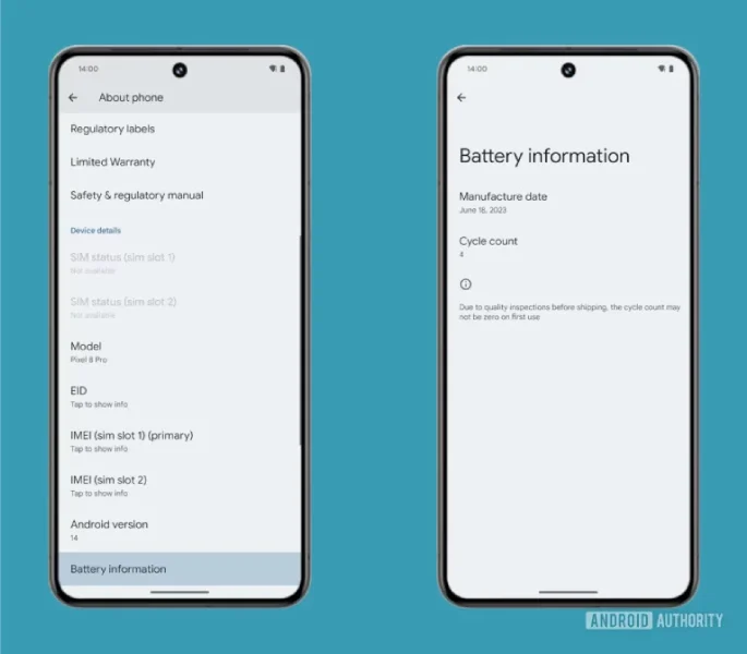 android 14 battery health