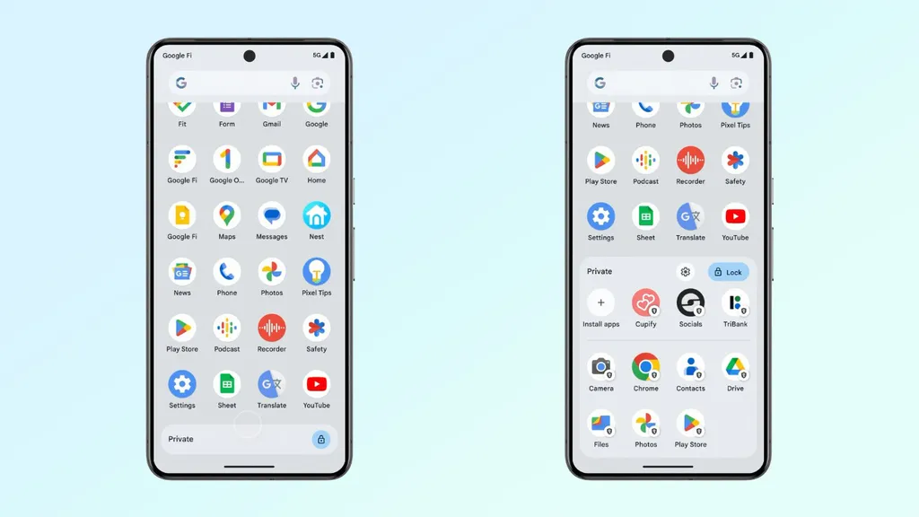 android 15 beta private space