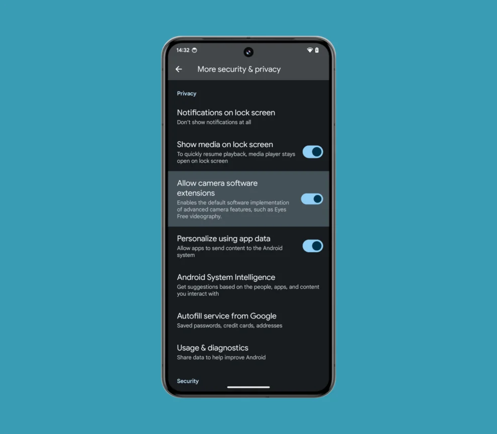 android 15 camera eyes free
