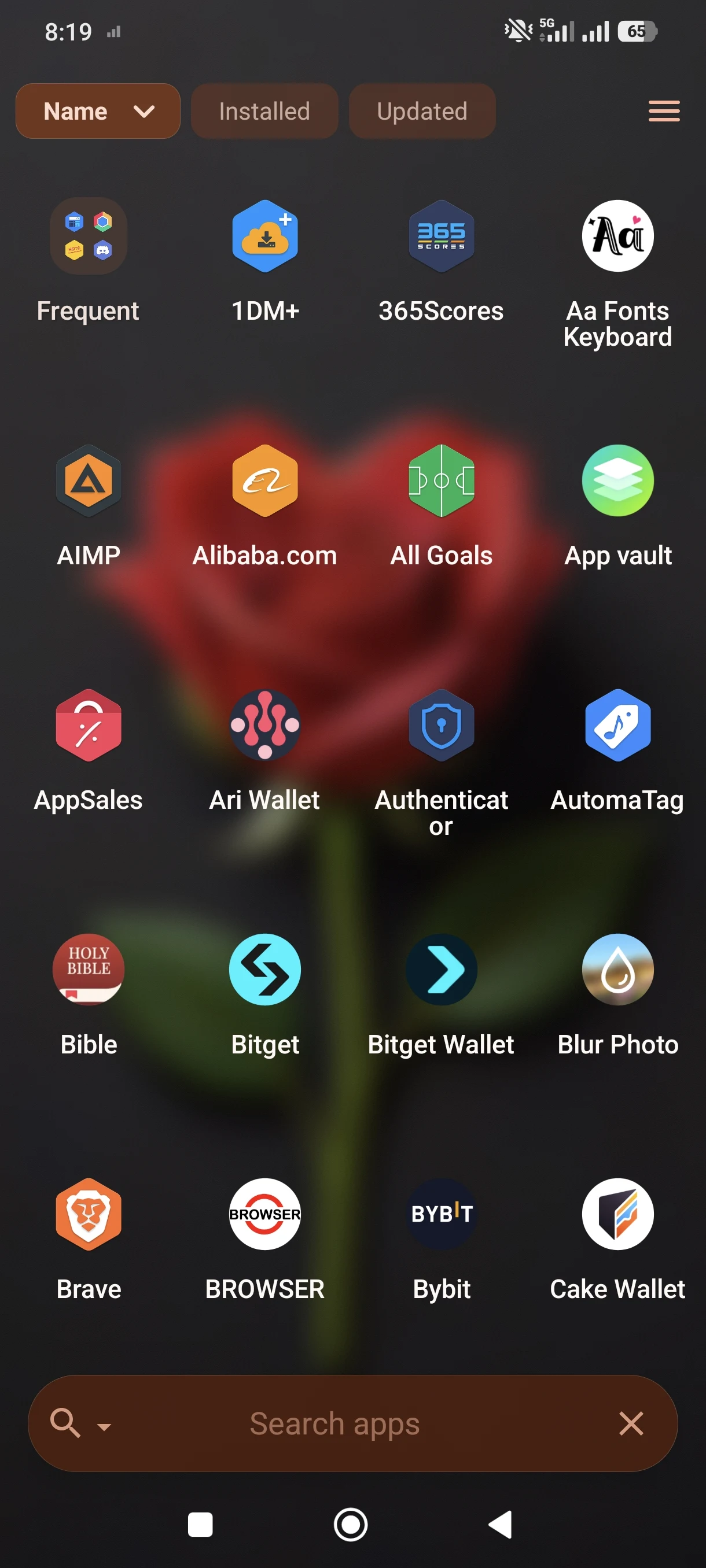 app drawer normal
