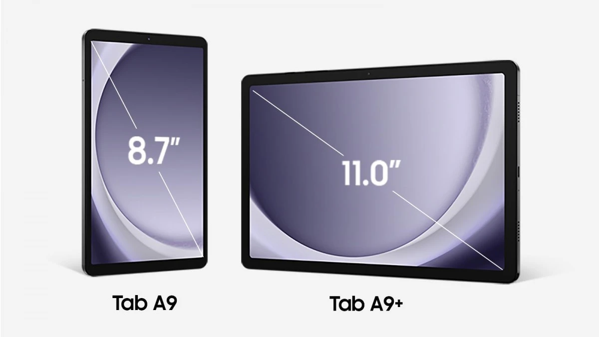galaxy tab a9 along side plus