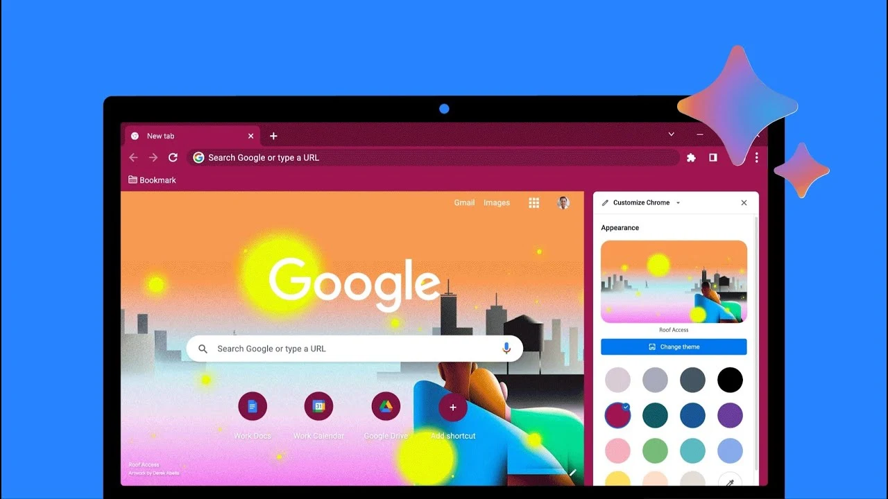 googel chrome ai theme