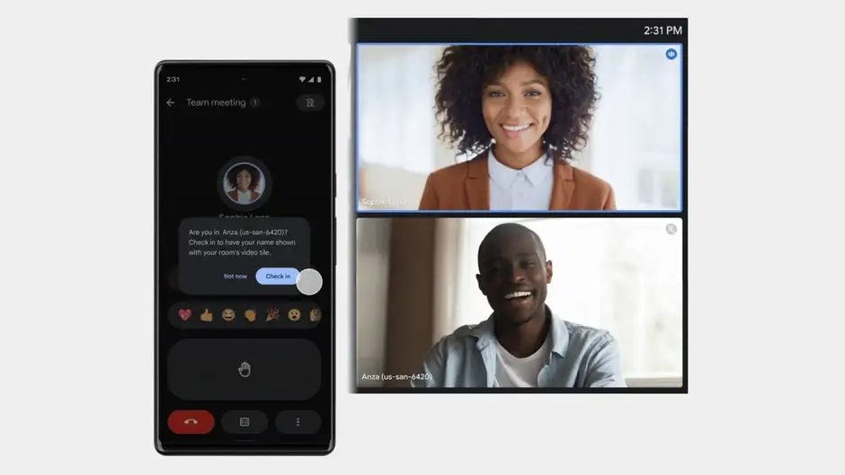 google meets companion mode