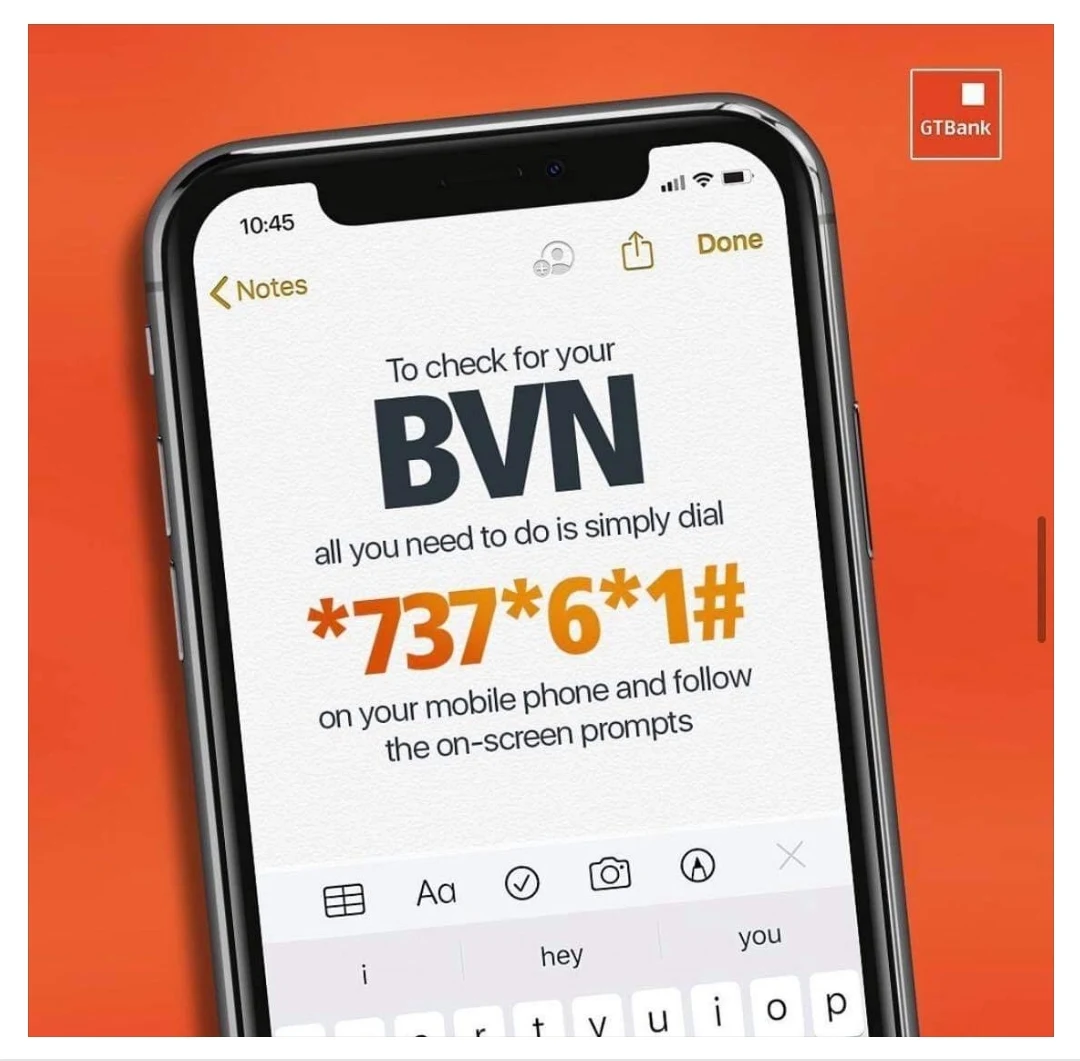 gtb bvn