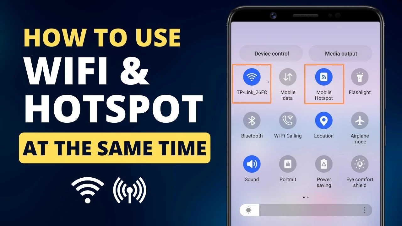 how to use wi fi and hotspot at the same time
