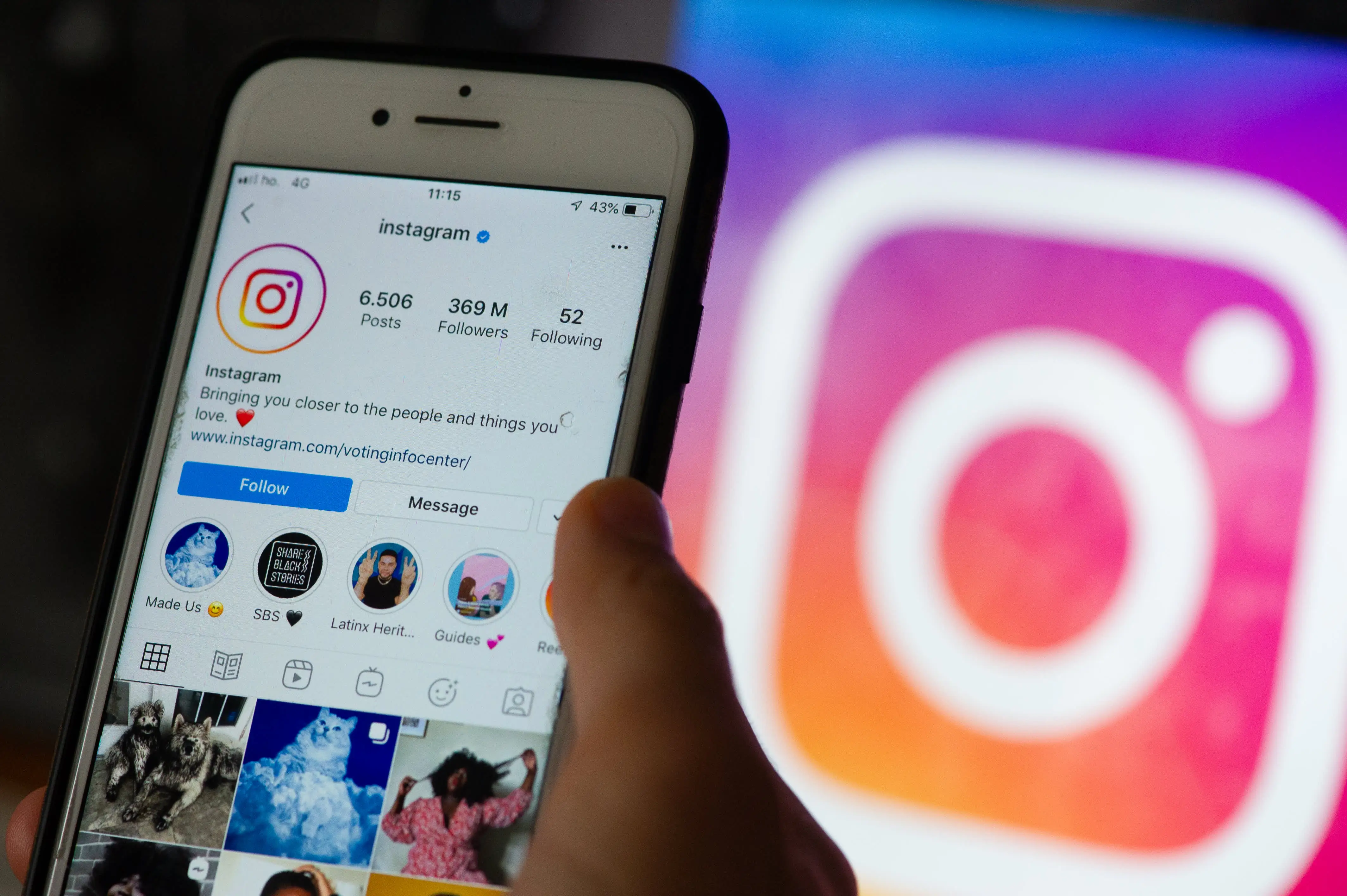 instagram backdrop