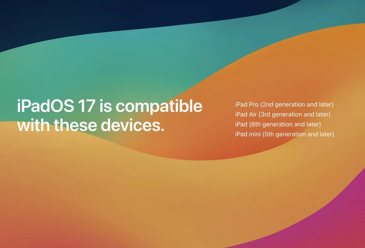 ios17 compatible to tab