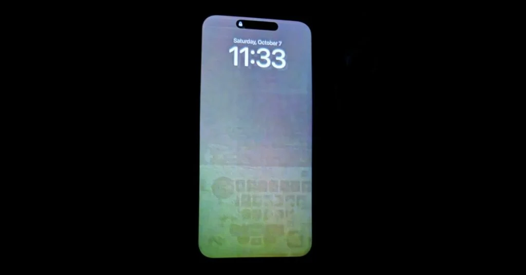 iphone 15 burn in