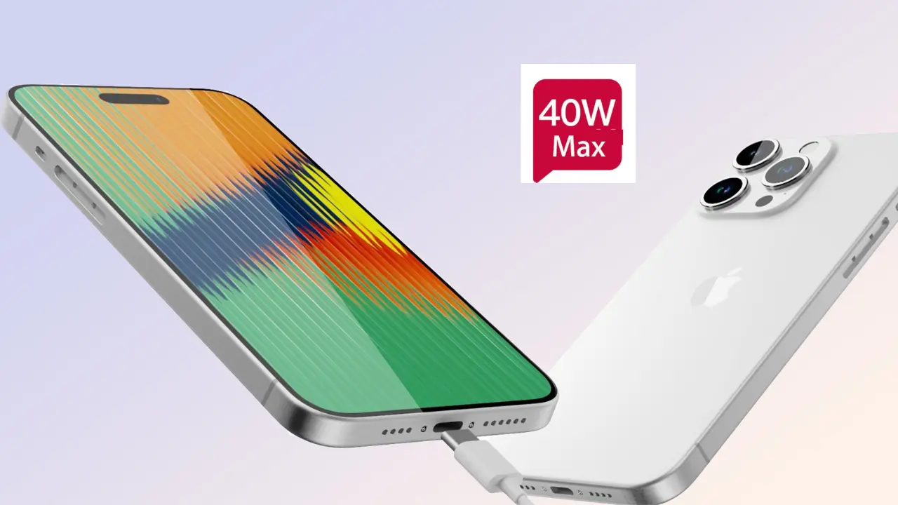 iphone 15 increase charging upto 40w