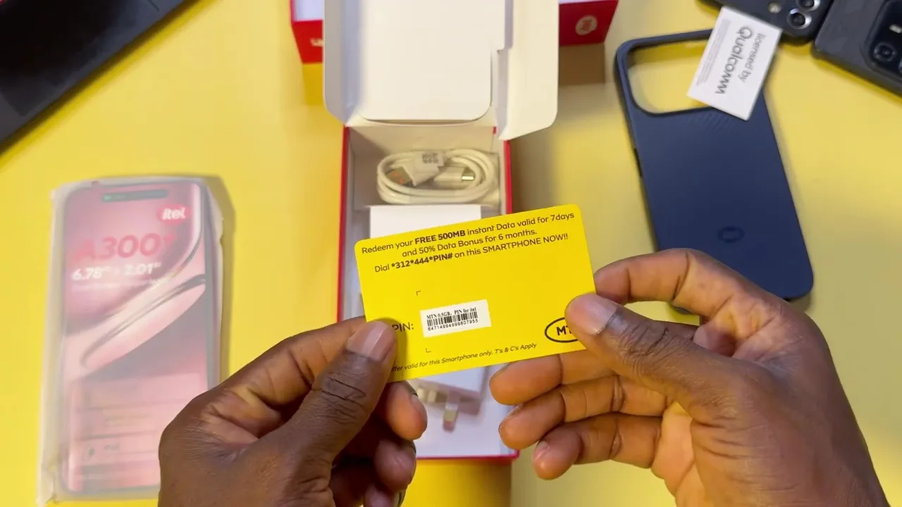 itel a300 unboxing5