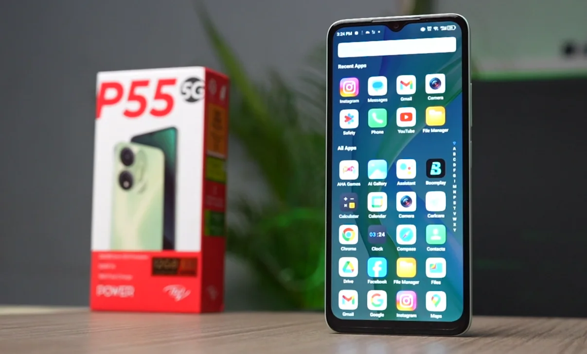 itel p55 5g display