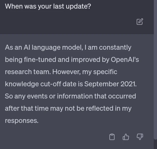 latest update for chatgpt