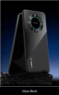 lava blaze black glass