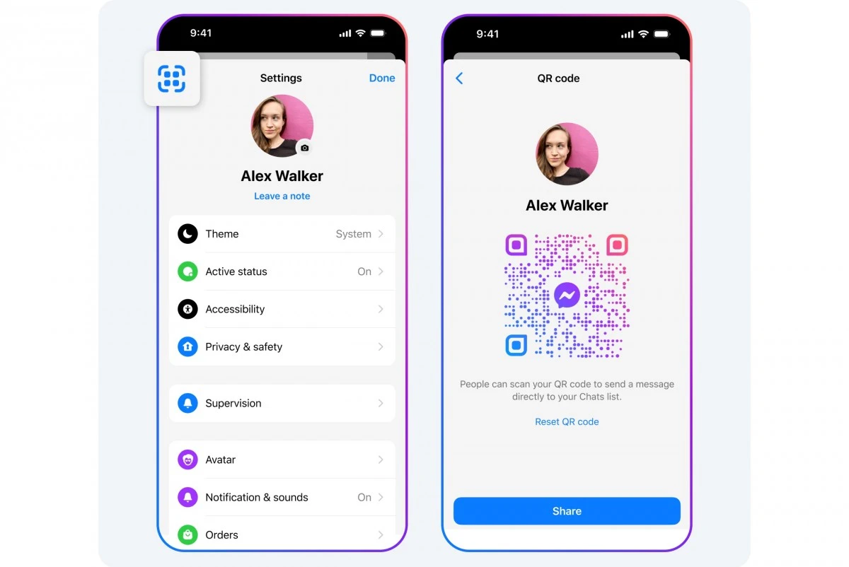 messenger qr