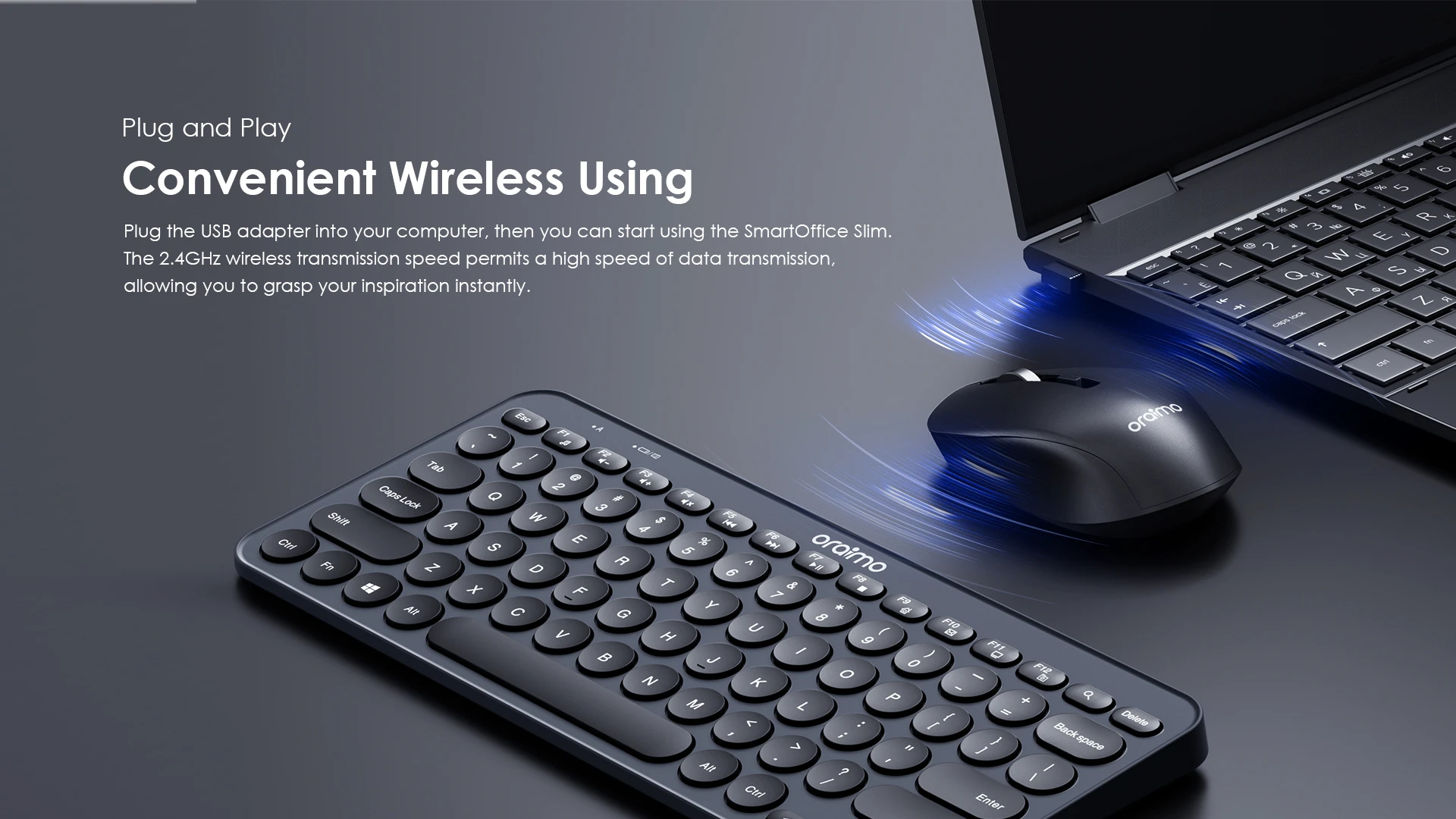 1. Oraimo SmartOffice Wireless Keyboards and Mouse Combo