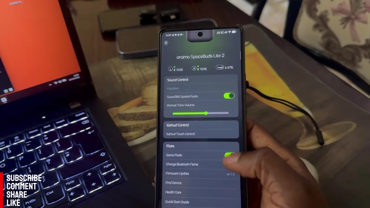 oraimo spacebuds lite 2app
