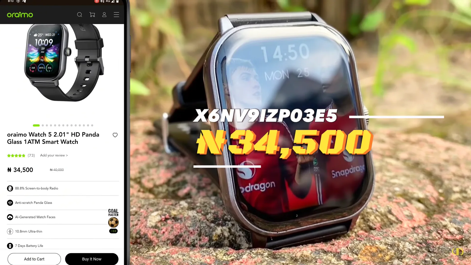 oraimo watch 5 pricing