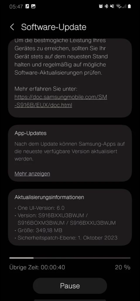 s23 ultra update one ui 60