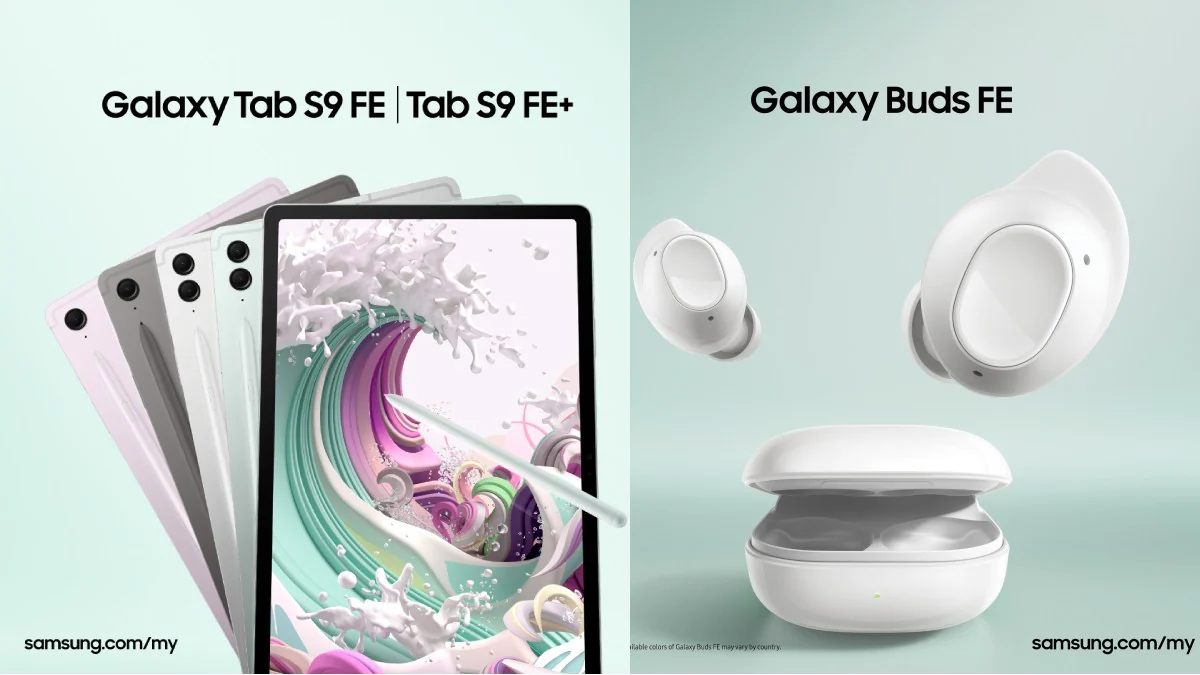 samsung galaxy tab s9 fe and bud fe