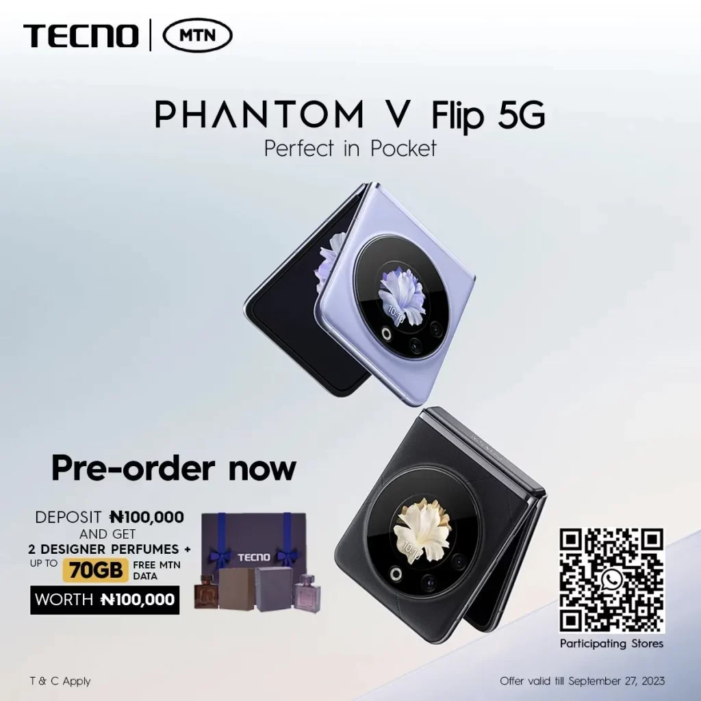 tecno phantom v flip preorder details